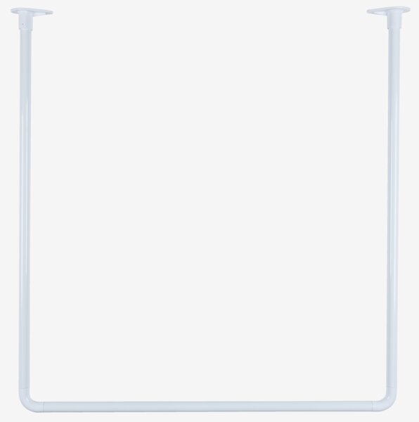 Shower curtain rail VARA 90x90x90 white