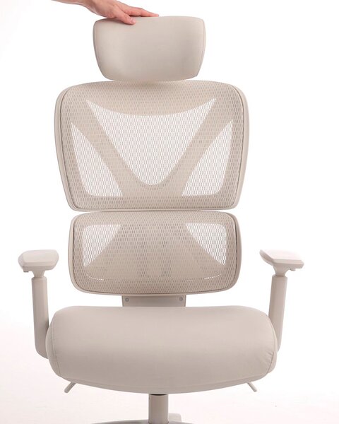 Office chair VARPELEV beige mesh/beige