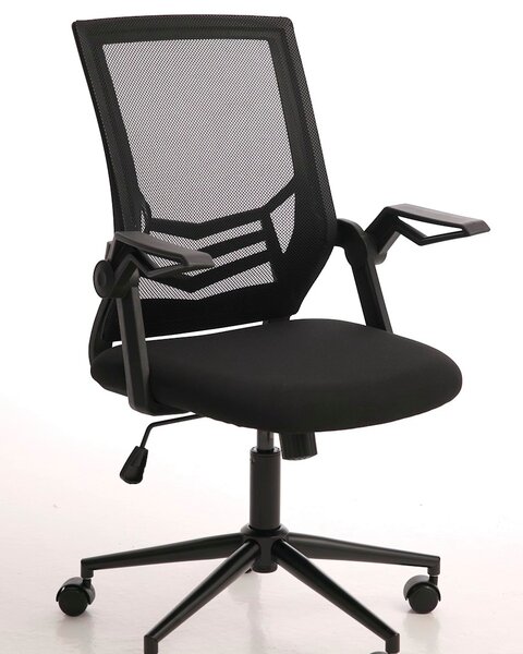 Office chair ASMINDERUP black mesh/black fabric