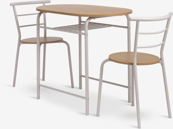 BREDSTRUP L92 + 2 BREDSTRUP beige/warm eiken