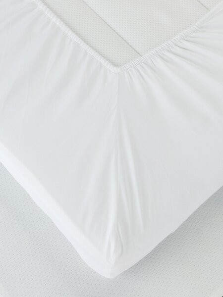 Hoeslaken topmatras EDITH 80x200x6-10 wit