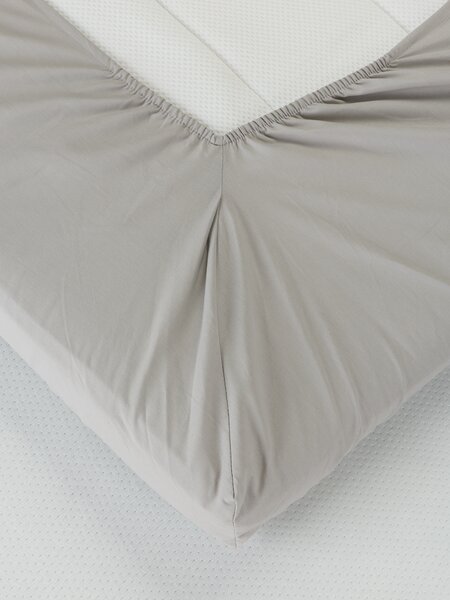 Hoeslaken dekmatras ELENORA 90x200x6-10 lichtgrijs