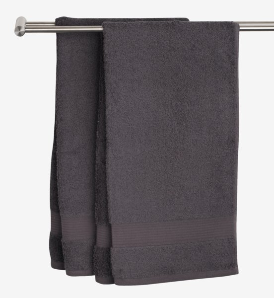 Asciugamano ospite KARLSTAD 30x50 cm grigio scuro