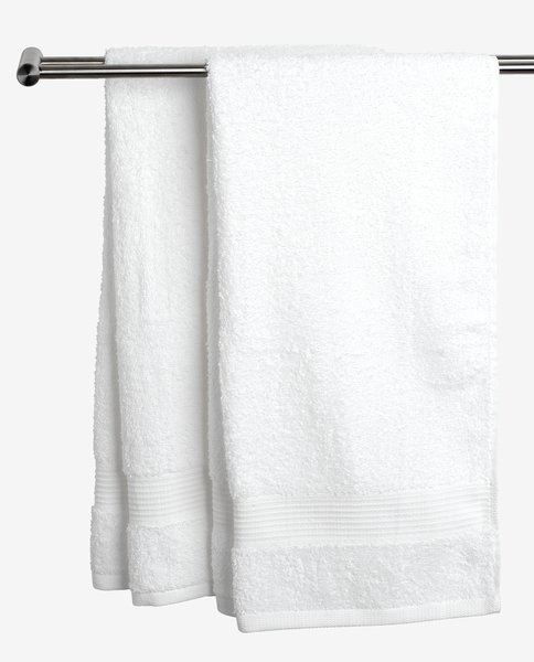 Μεγάλη πετσέτα μπάνιου KARLSTAD 100x150 λευκό KRONBORG