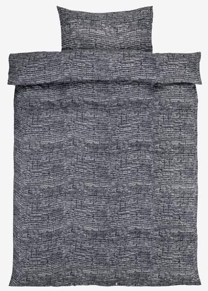 Parure de lit Flanelle FILIPPA 140x200 gris