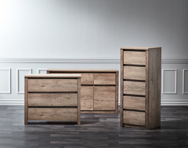 5 drawer chest VEDDE wild oak