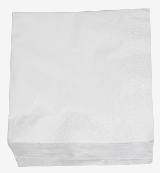 Serviettes en papier MOLTE blanc 40x40 100pcs/pqt