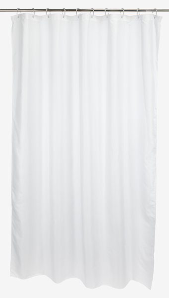 Rideau de douche VISKAFORS 180x200 blanc KRONBORG