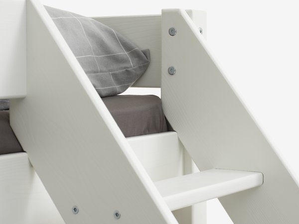 Bunk bed VESTERVIG 90/150x200 incl. ladder white