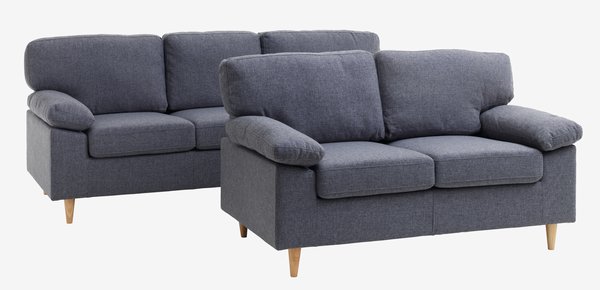 Sofa GEDVED 3-seter grå