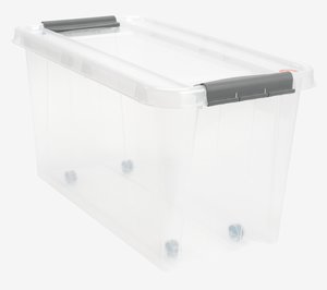 Aufbewahrungsbox PROBOX 70L m/Deckel transparent