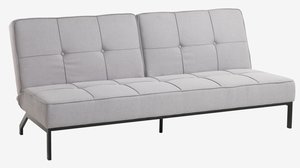 Καναπές-κρεβάτι OREVAD ανοιχτό γκρι ύφασμα