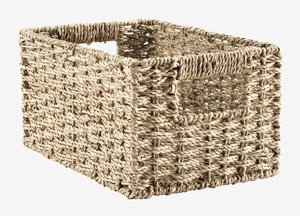 Basket EIRIK W20xL30xH15cm seagrass