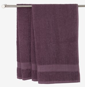 Badehåndklæde UPPSALA 65x130 mørkelilla