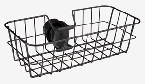 Shower basket NACKA black