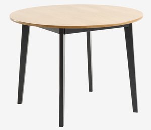 Dining table JEGIND D105 oak/black