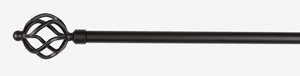 Gardinstang CLASSIC 19mm 160-300cm svart