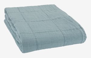 Quilted blanket VALMUE 130x180 blue