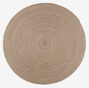 Teppich MASKROS Ø160 taupe/beige