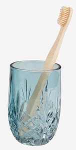 Zahnbürstenhalter EDSVALLA recyceltes Glas blau