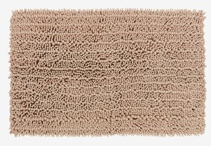 Tapis de bain ROSVIK chenille sable 50x80cm