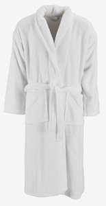 Bathrobe Micro Terry STIGEN S/M white KRONBORG