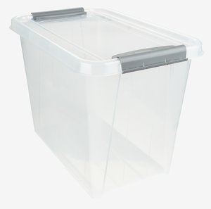 Aufbewahrungsbox PROBOX 65L m/Deckel transparent