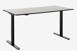 Height adjustable desk SVANEKE 80x160 black