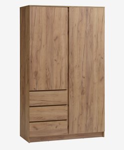 Kleiderschrank LIMFJORDEN 120x200 kombi nat. eichefarben