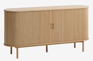 Dressoir LYNGVIG 160 cm 2 tambour deuren naturel eiken