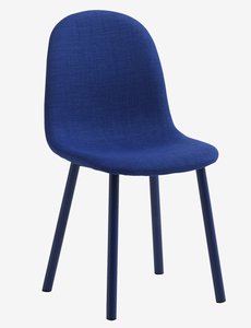 Chaise EJSTRUP tissu bleu