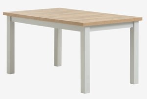 Jedilniška miza MARKSKEL 150/193 svetlo siva/barva hrasta