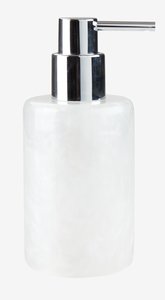 Soap dispenser LISTERBY white nacre effect