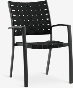 Silla apilable JEKSEN negro