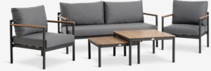 Комплект меблів для відпочинку ODDESUND 5м сірий