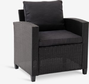 Lounge-Sessel AGERMOSE schwarz