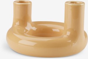 Świecznik JIM Ś13xW9cm żółty