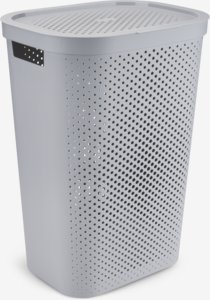 Kosz na bieliznę INFINITY plastik szary