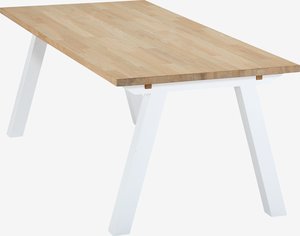 Mesa de comedor SKAGEN 90x150 roble/blanco