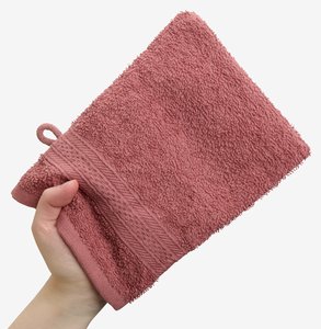 Washing glove UPPSALA 14x20 rose