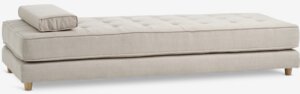 Daybed VARMARK 192x78 beige fabric/oak colour