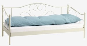 Junior bed RINGE 90x200 off-white steel