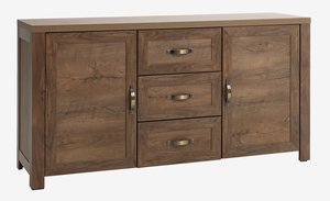 Sideboard JUNGEN 2 doors 3 drawers wild oak colour