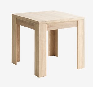 Table HASLUND 80x80/160 chêne
