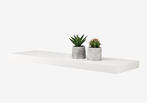 Étagère murale ABILD 80x24 blanc