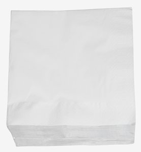 Serviettes en papier MOLTE blanc 40x40 100pcs/pqt